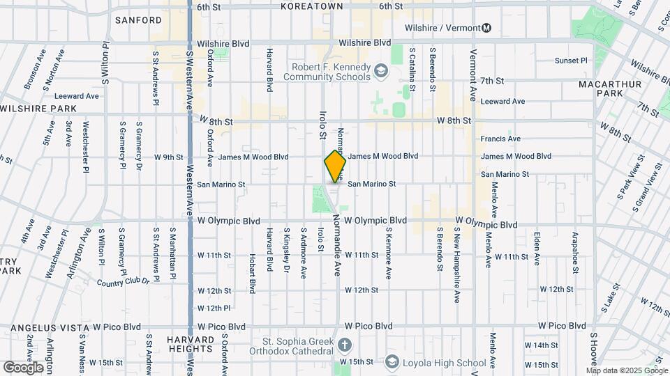 943 S Normandie Ave Map and Location Details