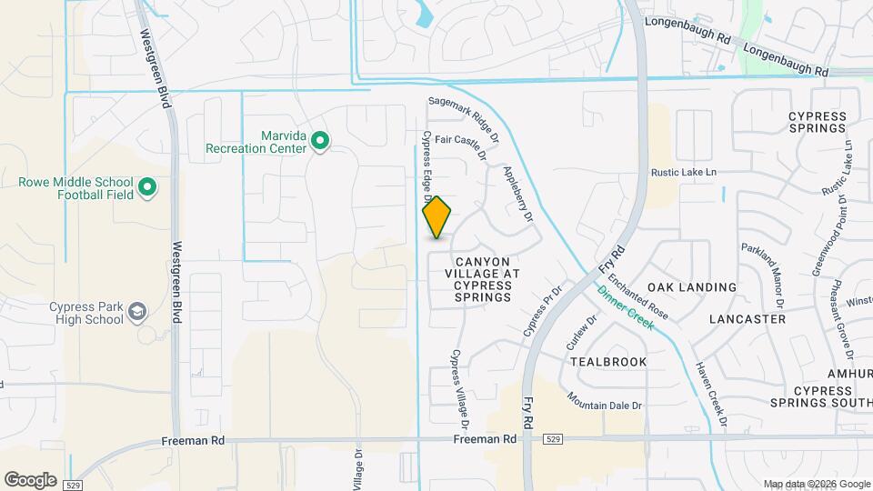 20714 Cypress Green Ln Map and Location Details