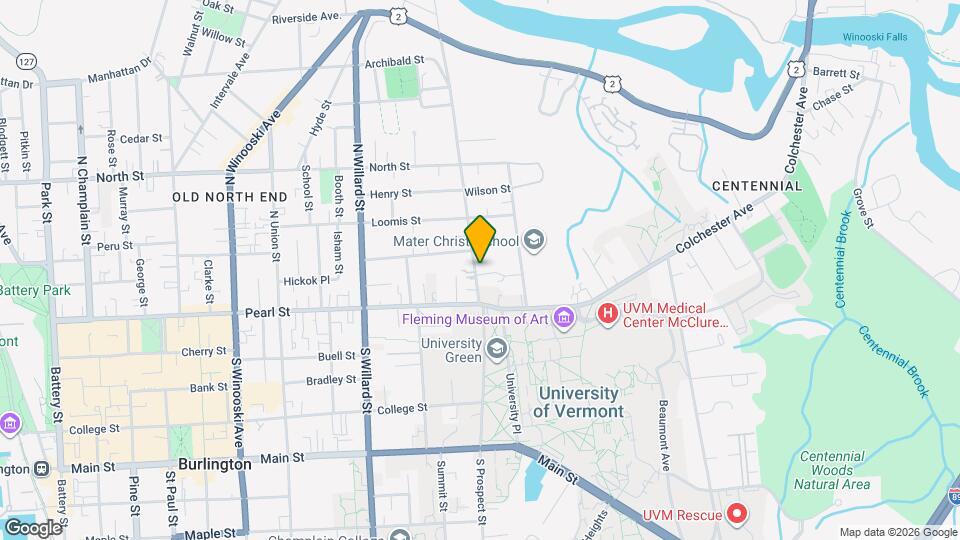 34 N Prospect St, Unit Apartment 1 Map and Location Details
