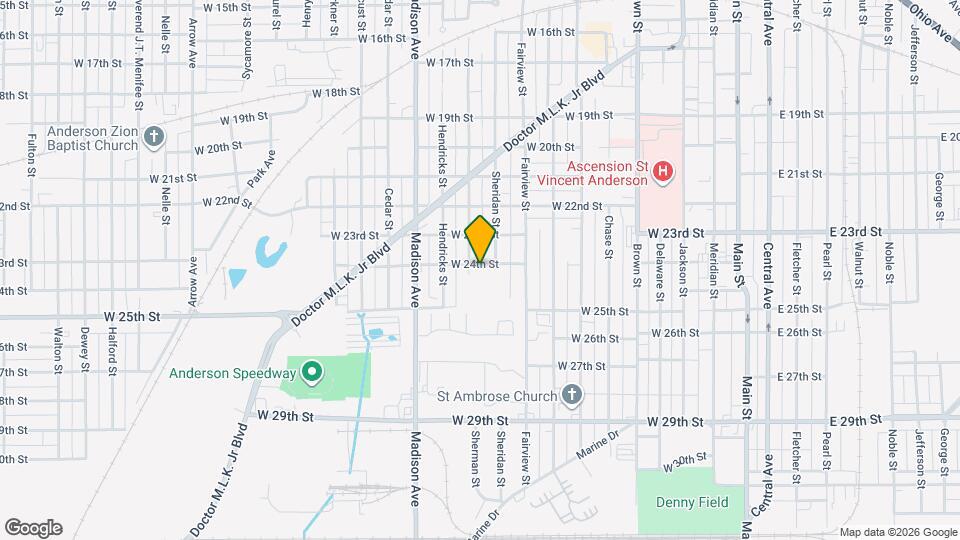 711 W 24th St Map and Location Details