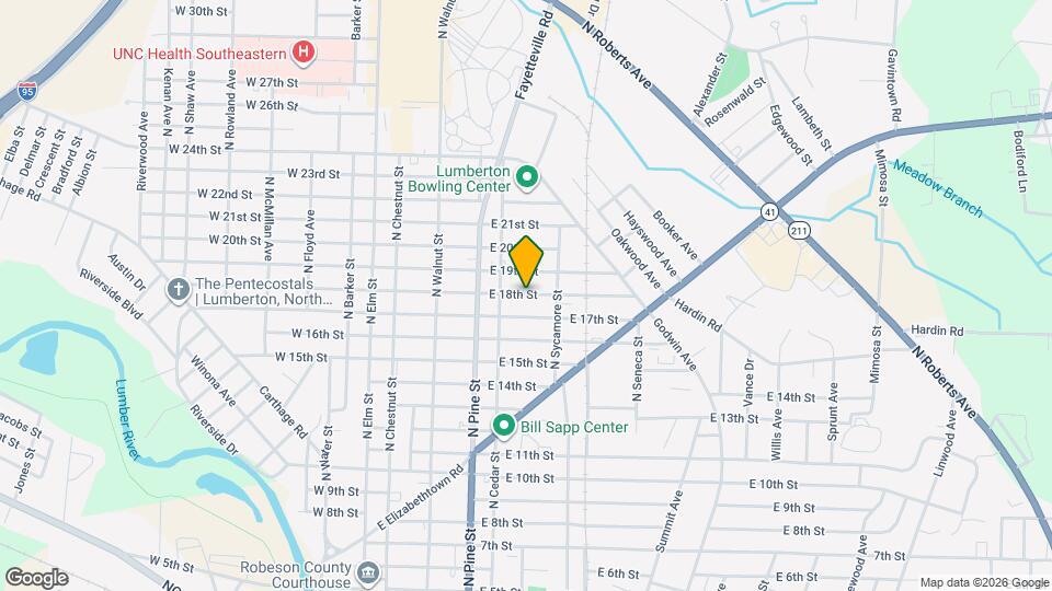510 E 18th St Map and Location Details