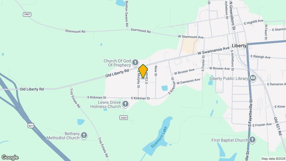 806 W Dameron Ave Map and Location Details