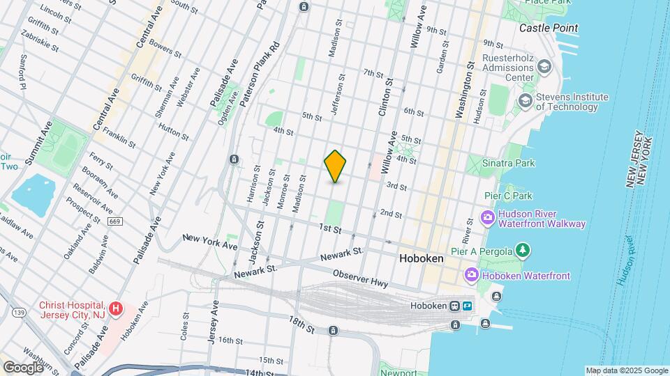 215 Adams St Map and Location Details