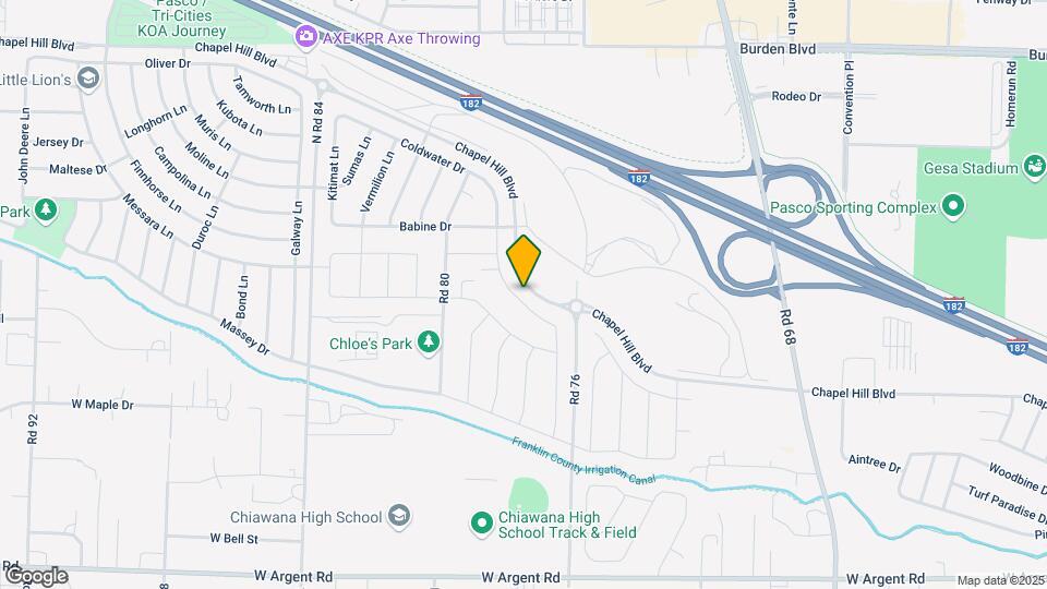 7719 Coldwater Dr Map and Location Details