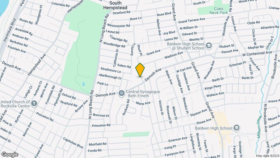 1452 Dartmouth St, Unit 2nd floor Map and Location Details
