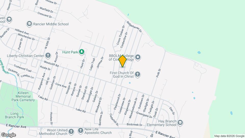 2125 Hidden Hill Dr Map and Location Details