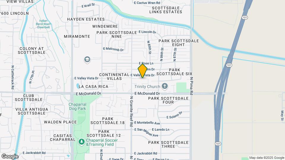 6165 N Granite Reef Rd Map and Location Details