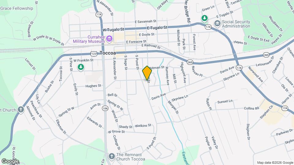 246 S Hill St Map and Location Details