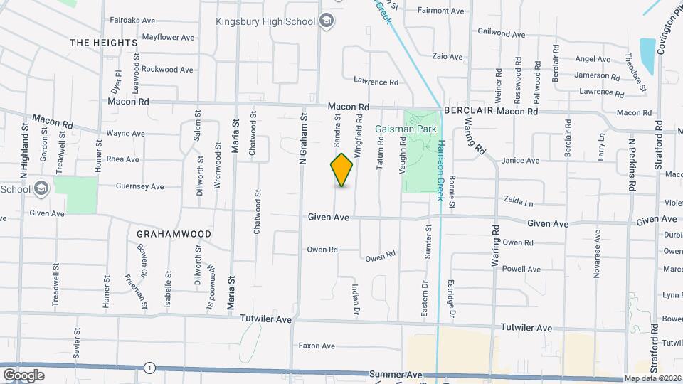 970 Sandra St Map and Location Details