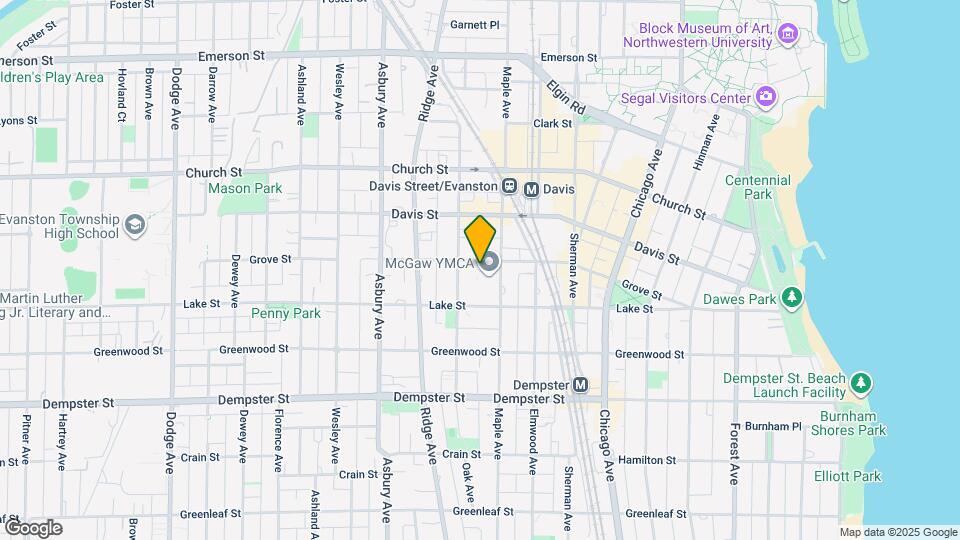 1020 Grove St Map and Location Details