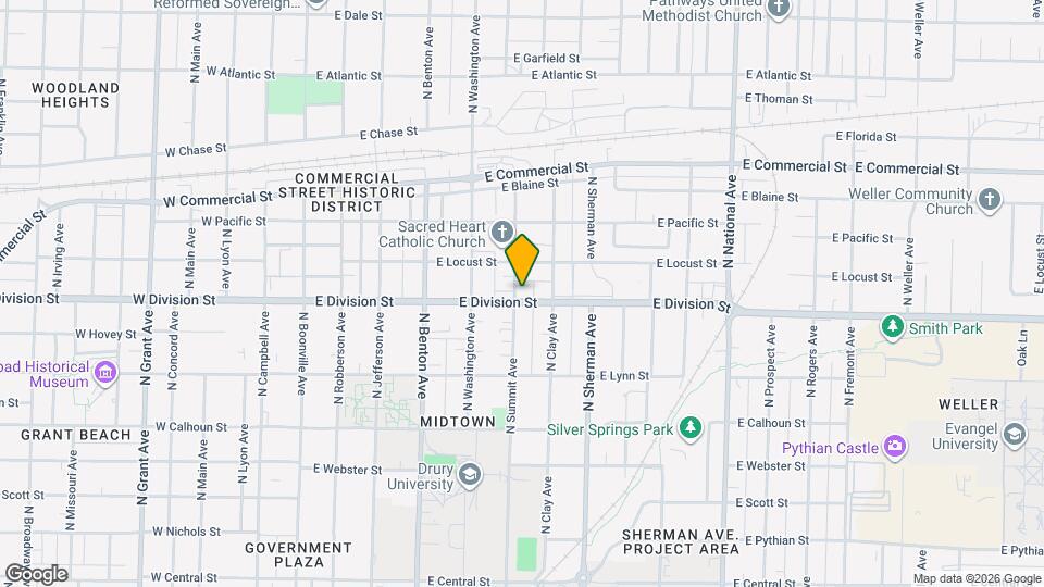 1504 N Summit Ave Map and Location Details