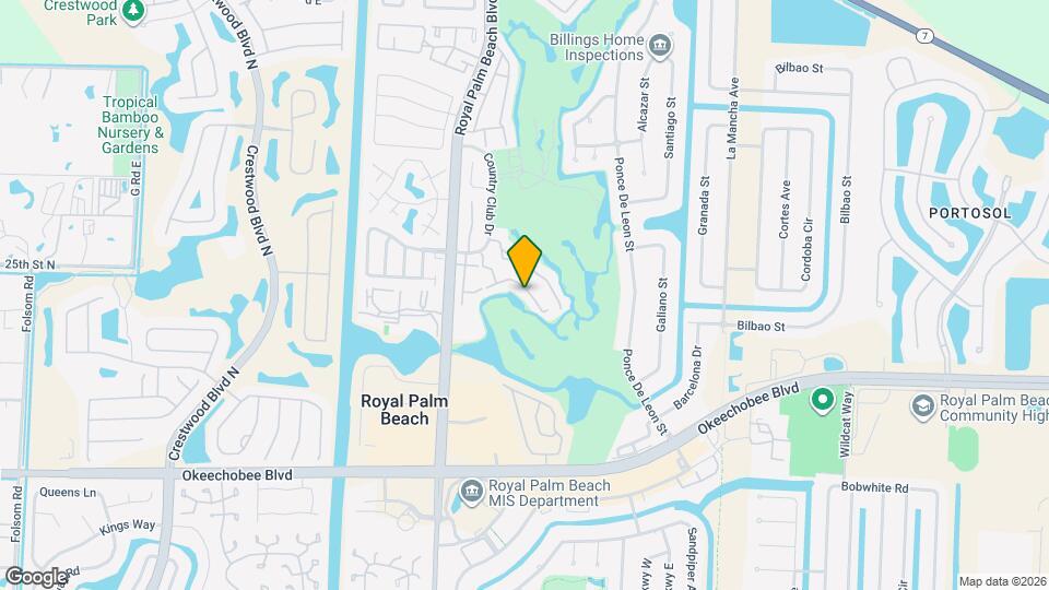 1604 Palm Beach Trace Dr Map and Location Details