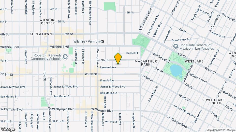 2939 Leeward Ave Map and Location Details