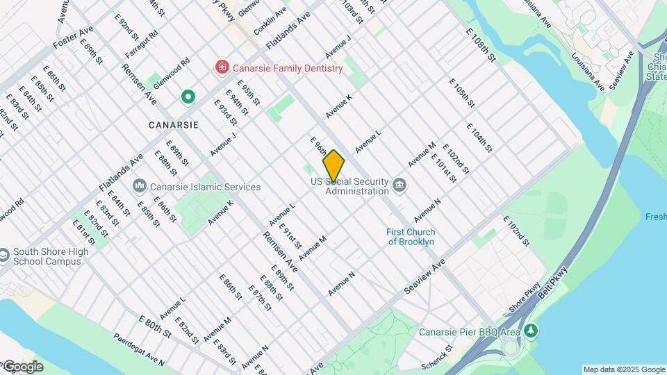 1427 E 95th St Map and Location Details