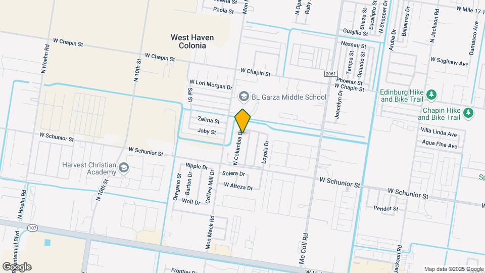 1020 N Columbia Dr Map and Location Details