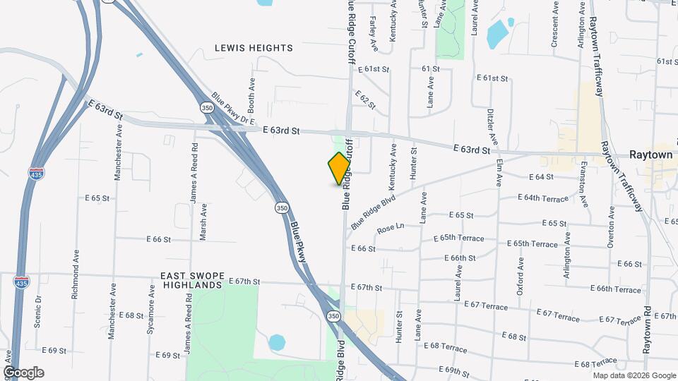 6408 Blue Ridge Cutoff Map and Location Details