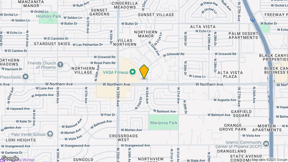 3308 W Northern Ave Mapa y Detalles de la Ubicación