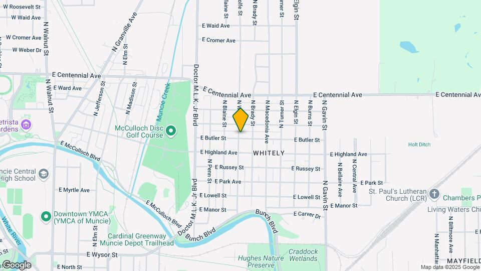 1500 E Butler St Map and Location Details