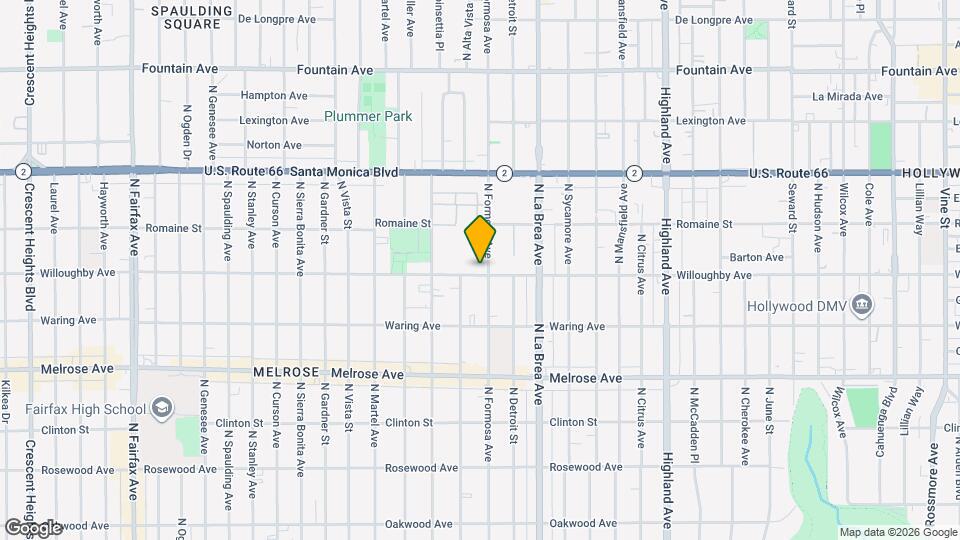 7209 Willoughby Ave Map and Location Details