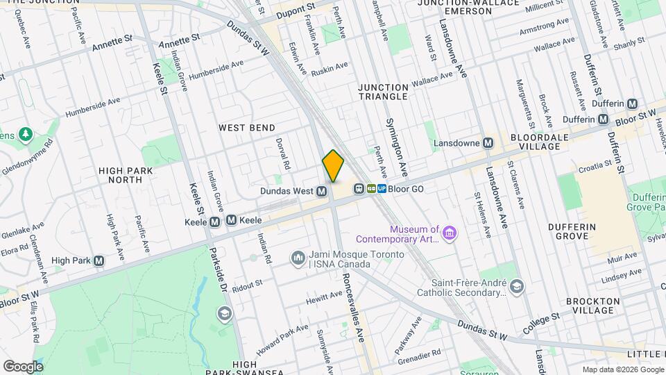 2360 Dundas St W Map and Location Details