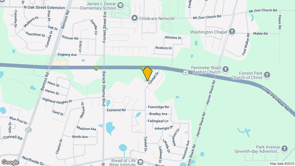 3128 Tyndall Dr Mapa y Detalles de la Ubicación