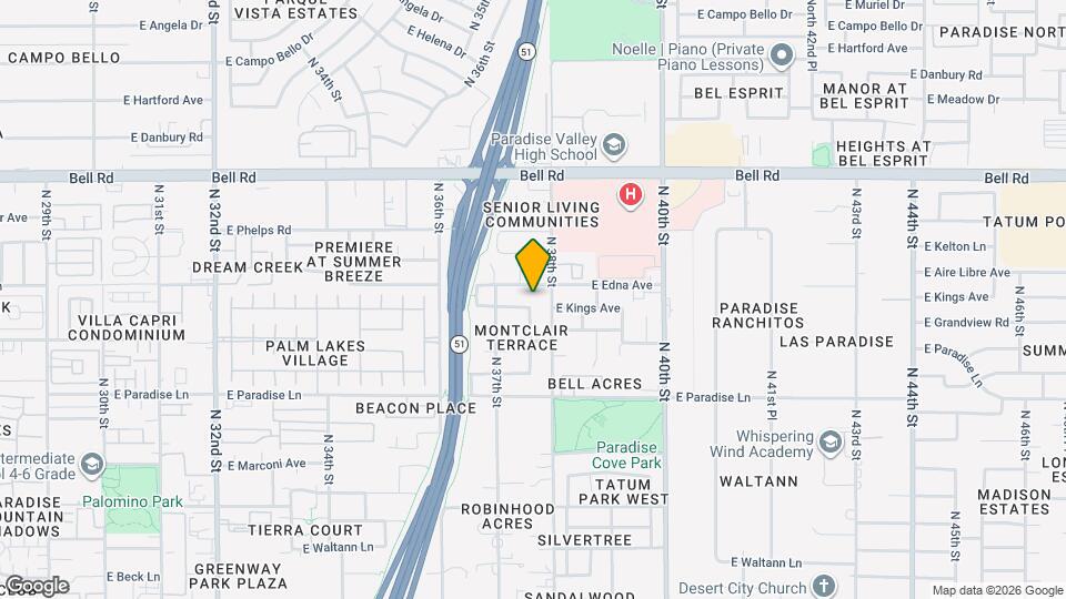 3730 E Kings Ave Map and Location Details