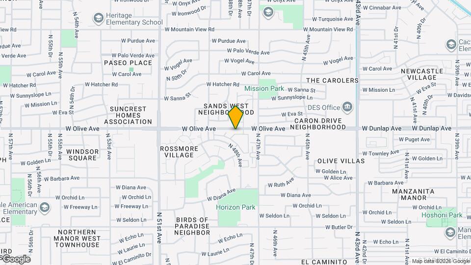 4770 W New World Dr Map and Location Details