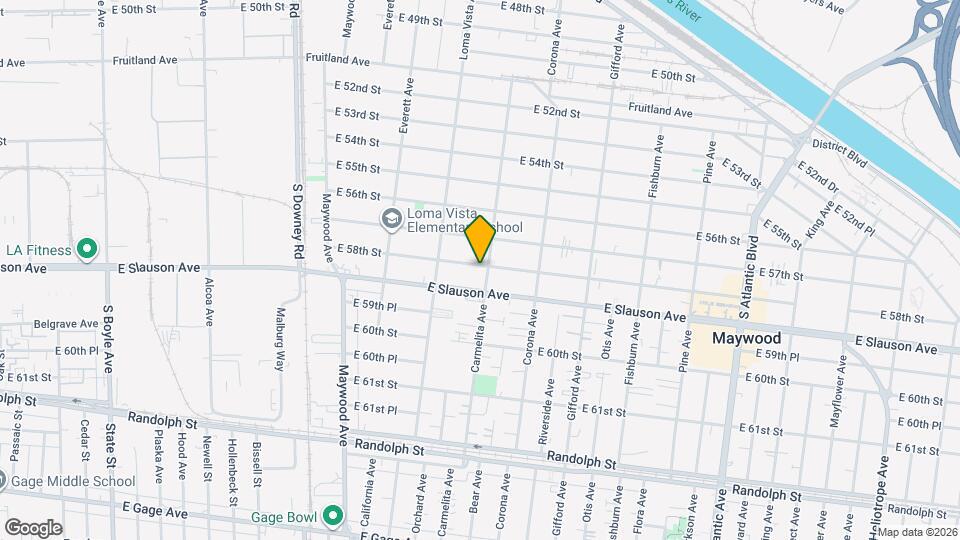 3750 E 58th St, Unit B Mapa y Detalles de la Ubicación