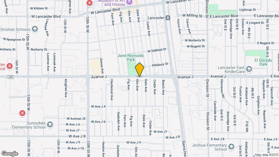 664 W Avenue J Map and Location Details