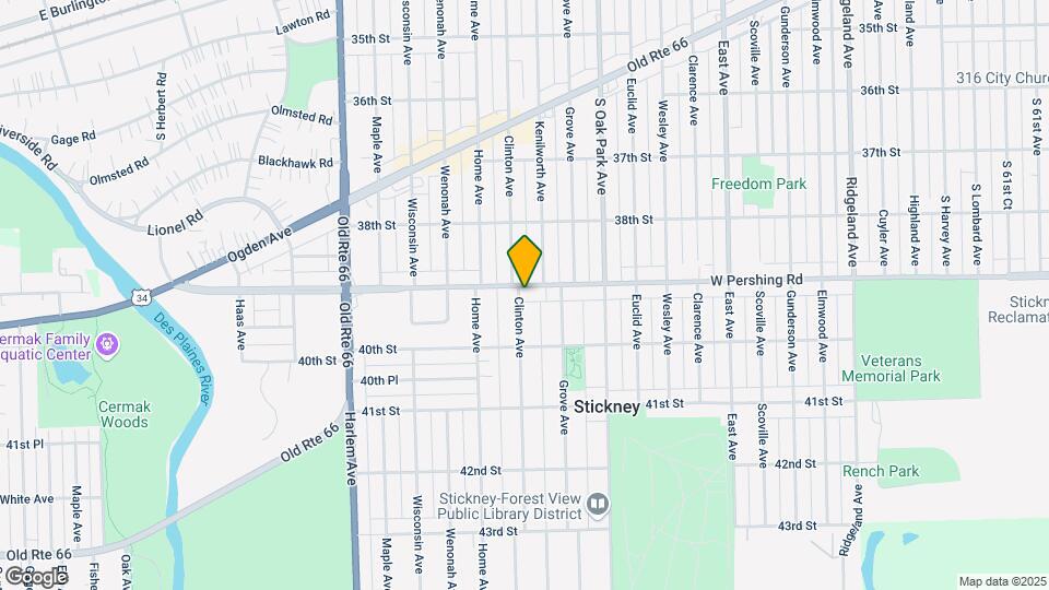 6929 W Pershing Rd Mapa y Detalles de la Ubicación