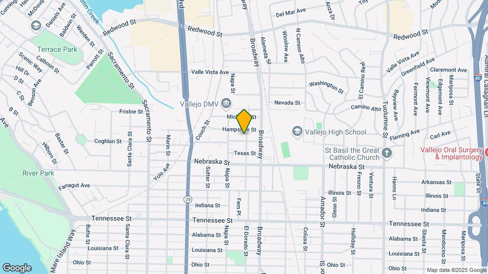 2139 El Dorado St Map and Location Details