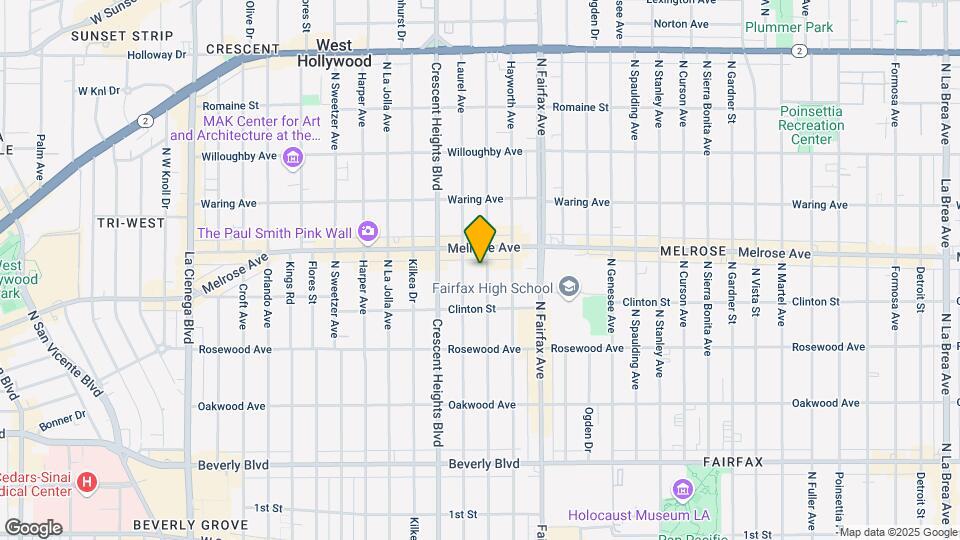 649 N Edinburgh Ave Map and Location Details
