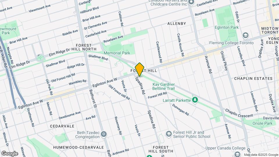 787 Spadina Rd Map and Location Details