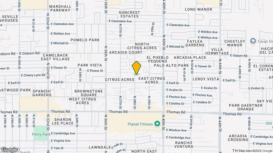 3119 N 38th St Map and Location Details
