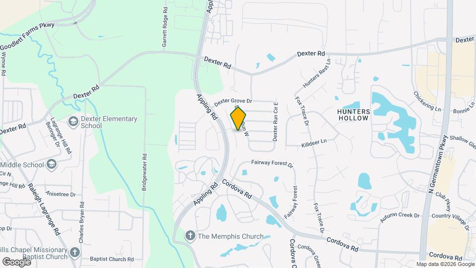 1522 Appling Wood Cove S Mapa y Detalles de la Ubicación