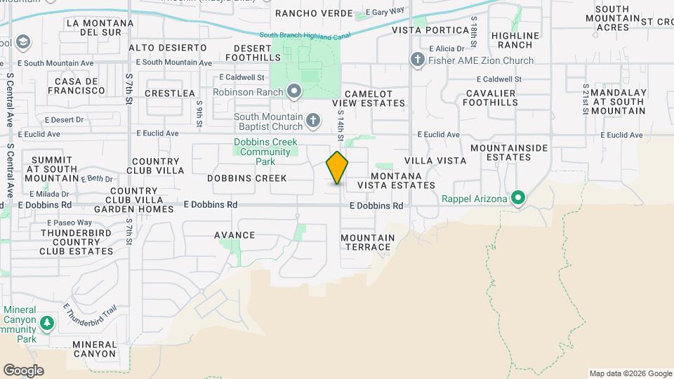 1342 E Milada Dr Map and Location Details