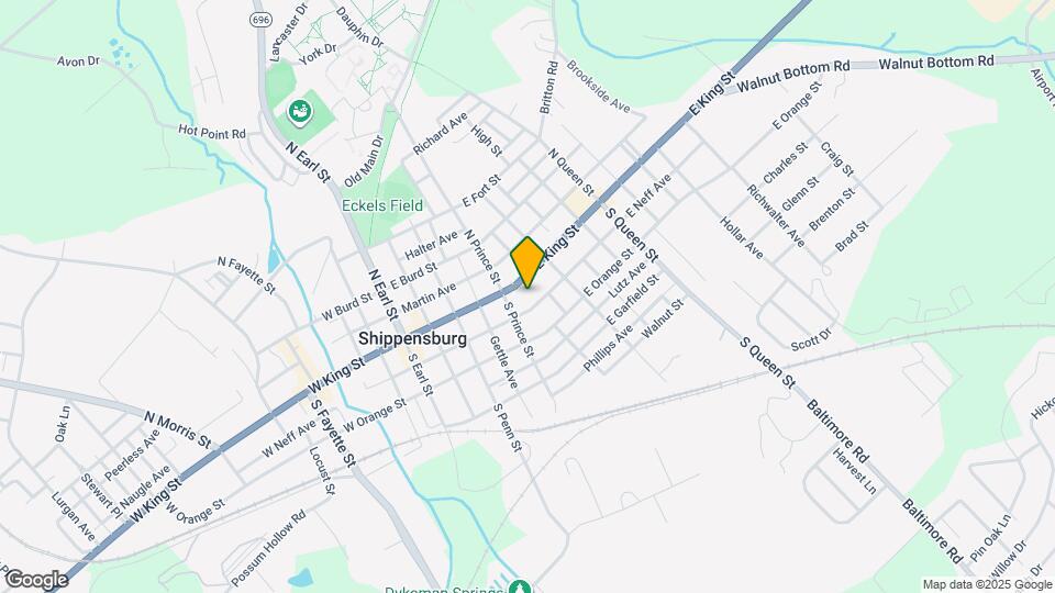 212 E King St Map and Location Details