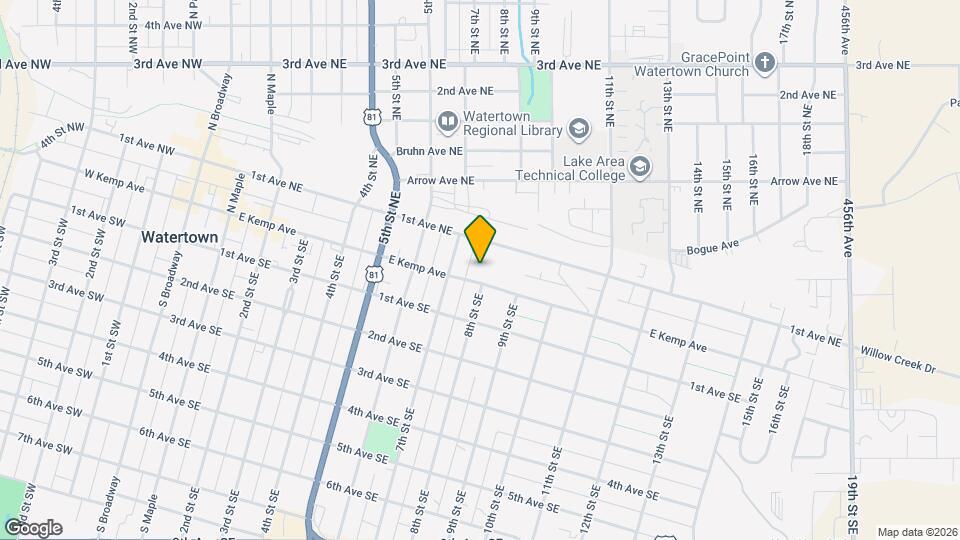 721 E Kemp Ave Map and Location Details