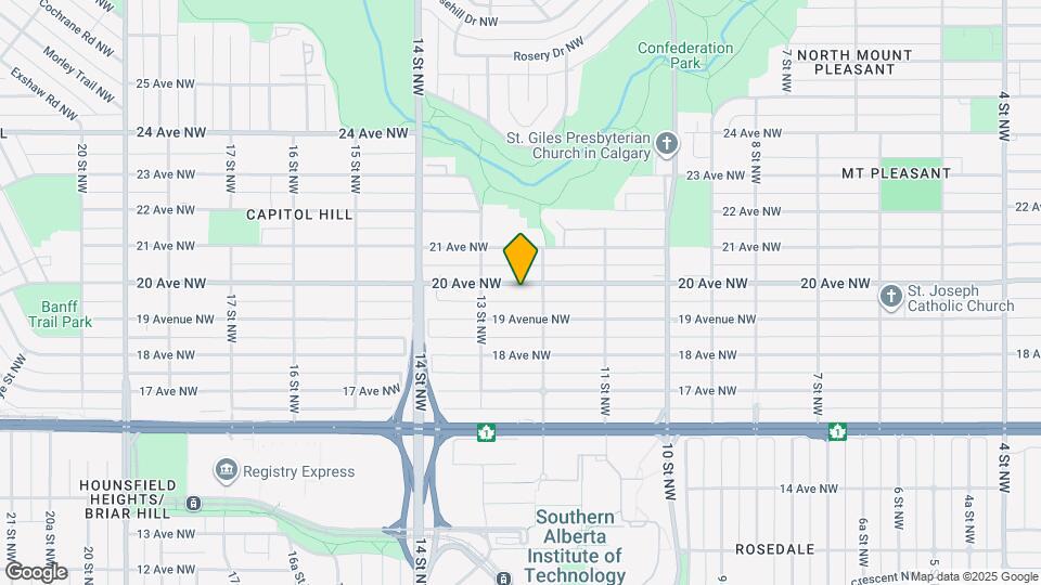 1313-1320 20 Ave NW Map and Location Details