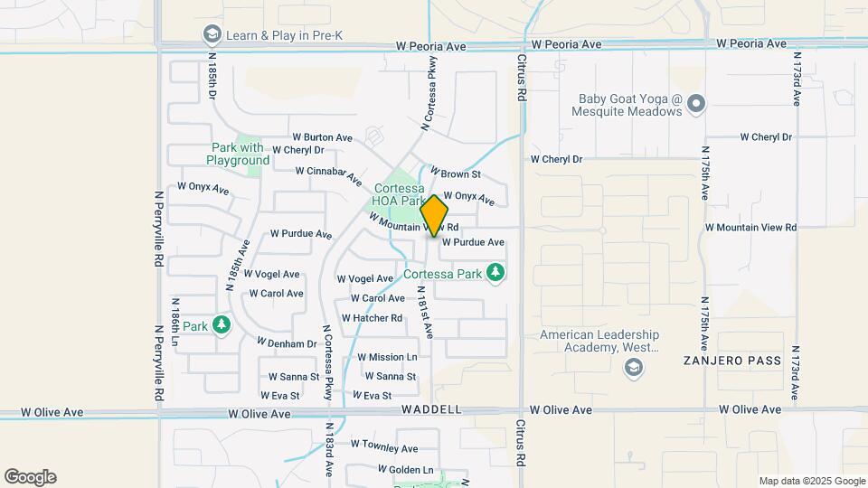 9734 N 180th Ln Map and Location Details