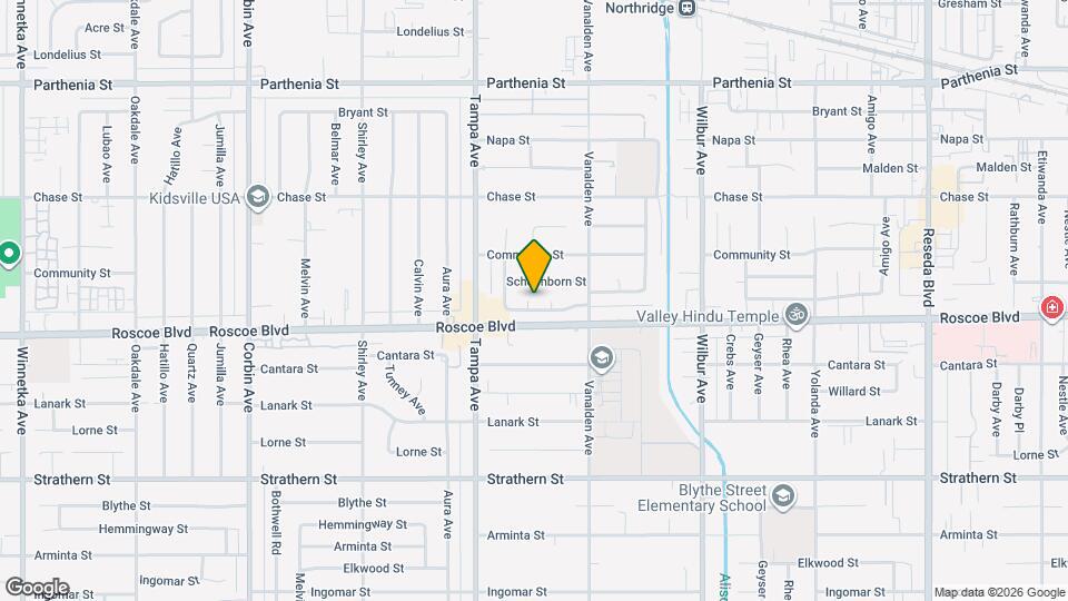 8324 Beckford Ave Map and Location Details