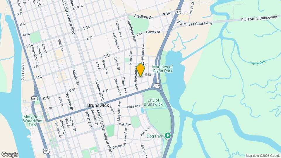 1625 Wilson Ave Map and Location Details