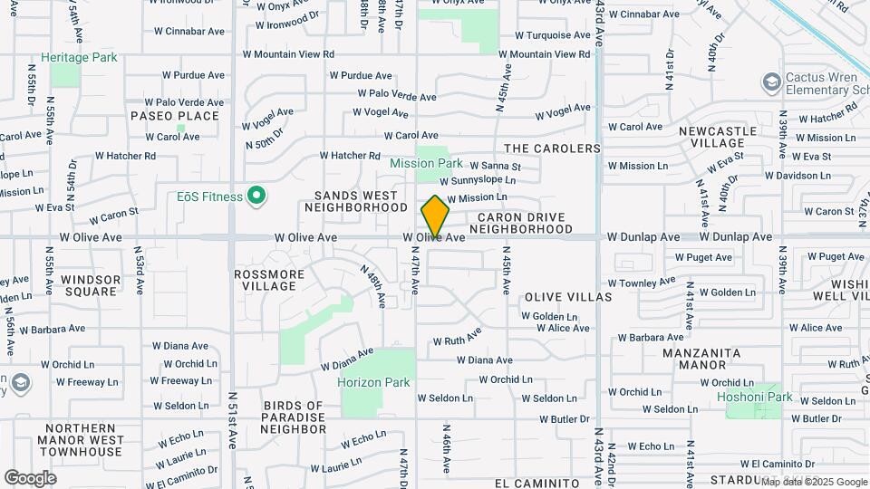 4652 W Puget Ave Map and Location Details