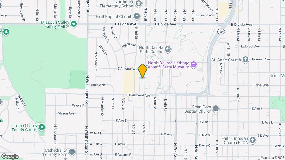 1136 N 4th St Map and Location Details