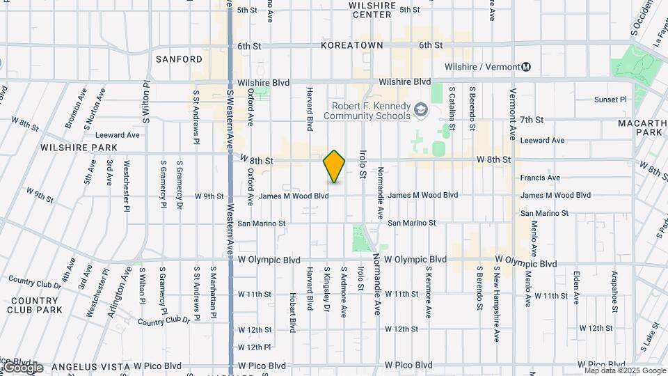 860 S Kingsley Dr Mapa y Detalles de la Ubicación