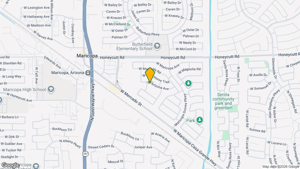 43845 W Arizona Ave Map and Location Details