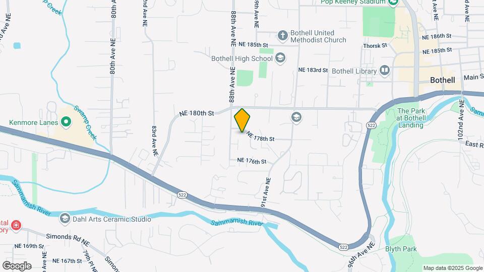 8833 NE 178th St Map and Location Details