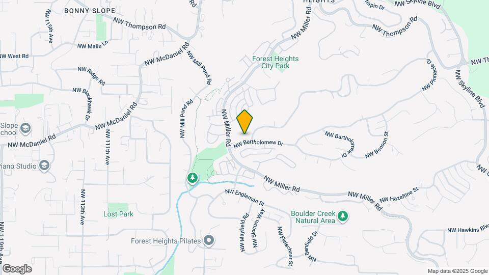 9915 NW Bartholomew Dr Map and Location Details