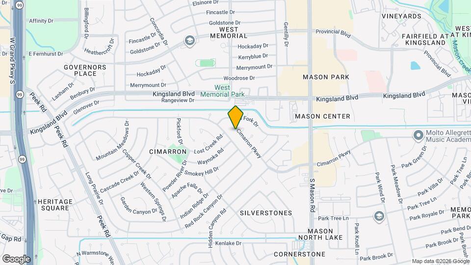 22307 Cimarron Pkwy Map and Location Details