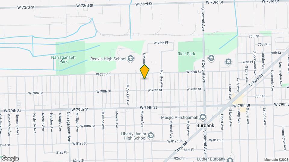 7722 Mason Ave Mapa y Detalles de la Ubicación